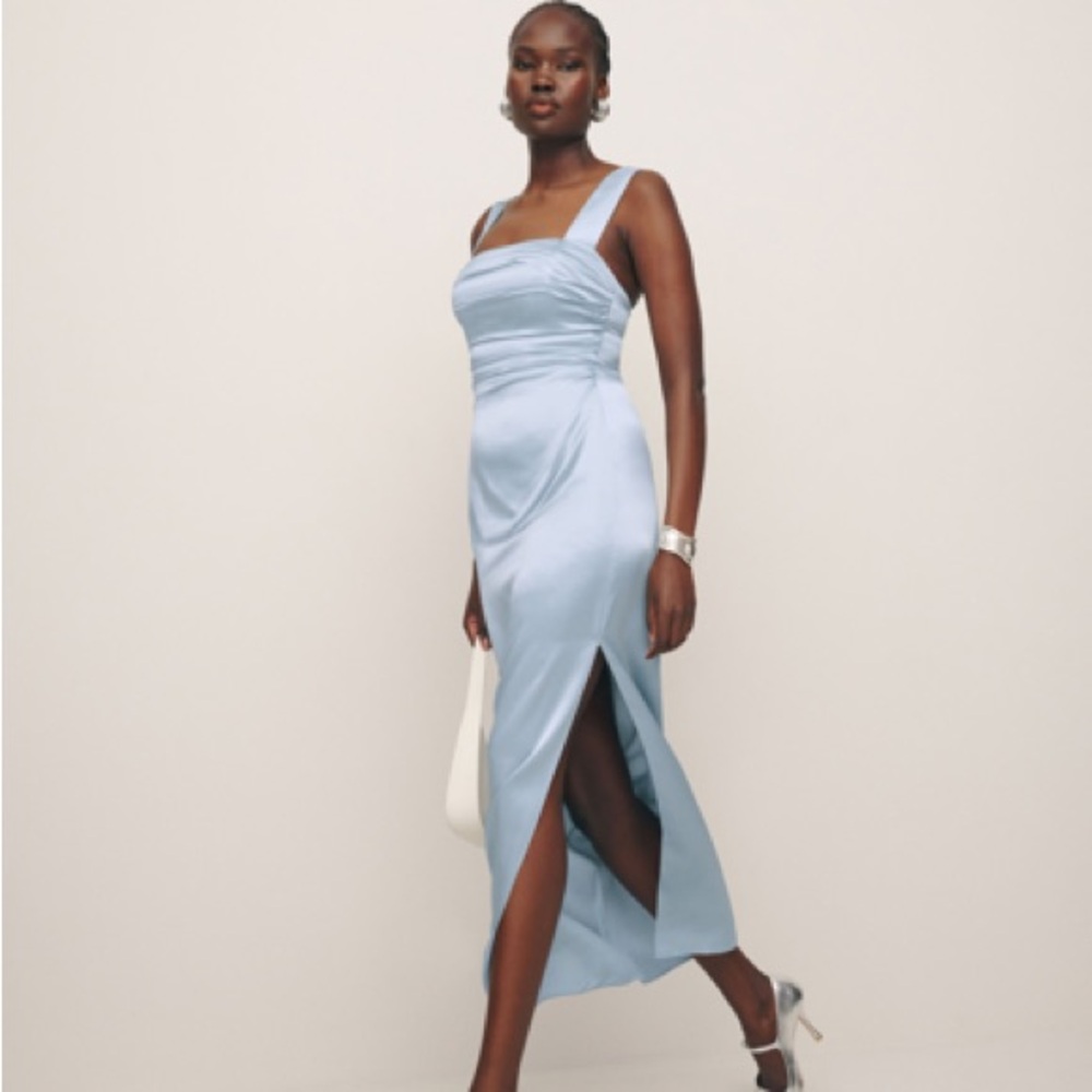 NWOT Reformation Earl silk dress size 8